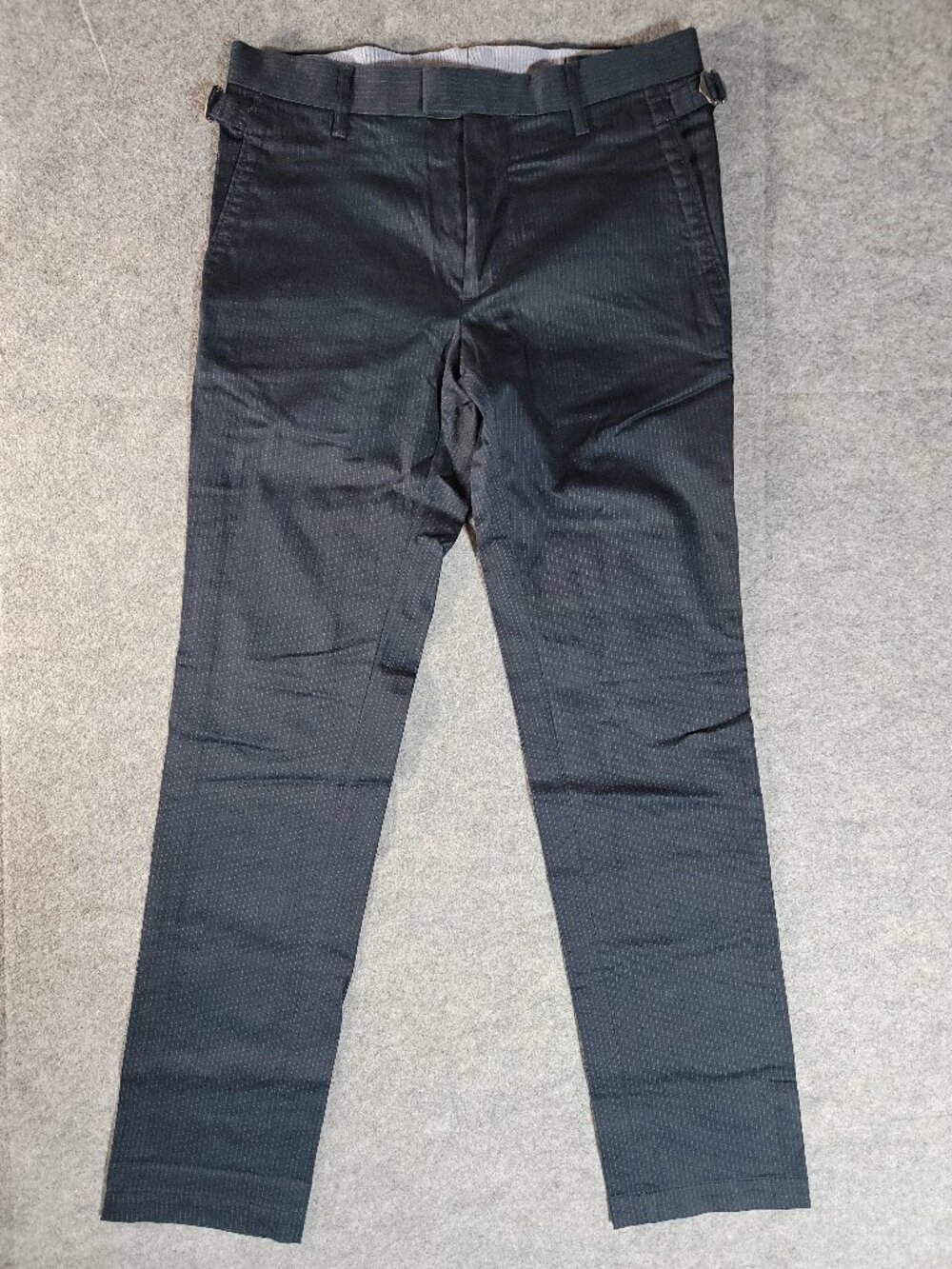 Mexx Metropolitan Pinstripe Side Adjuster Trousers Relaxed Slim Fit Mens 28